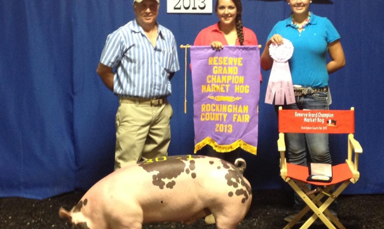 Reserve Champion Market Hog at the Rockingham County Fair