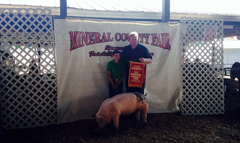 The Grand Champion Overall at the 2014 Mineral County, West Virginia 4-H Livestock Show