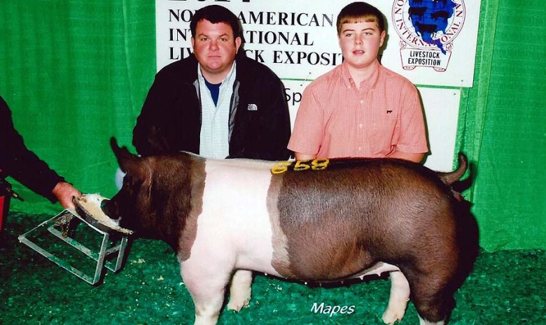 The McCall Family with another 7th In class at the 2014 Louisville, KY North American International Livestock Exposition