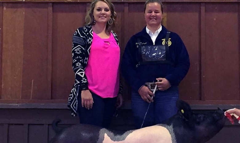 The Price Family with the Grand Champion at the 2015 Johnston County, NC Youth Livestock Show