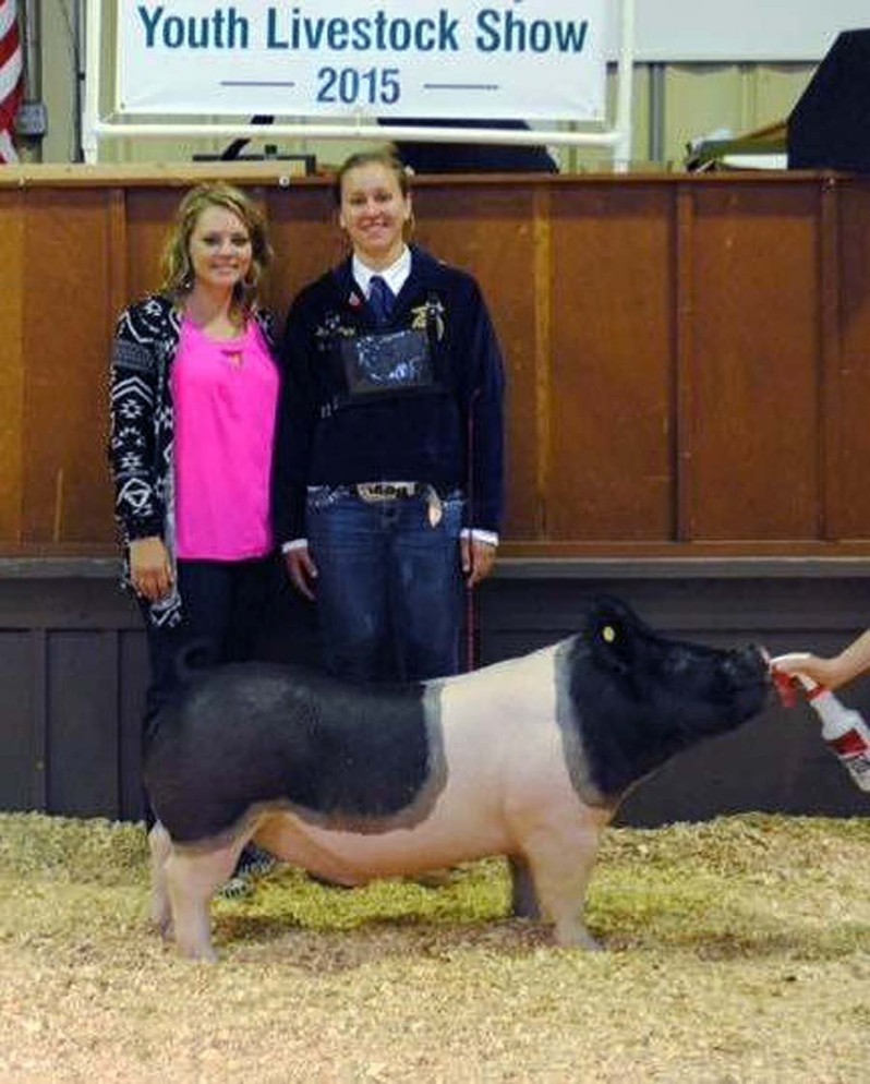 The Price Family with the Reserve Champion at the 2015 Johnston County, NC Youth Livestock Show