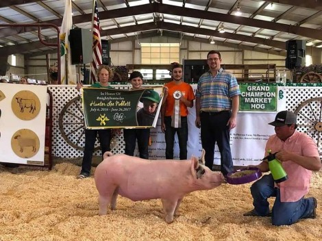 Nikolas Naas with the 3rd Overall at the 2019 Chesapeake, VA Livestock Show