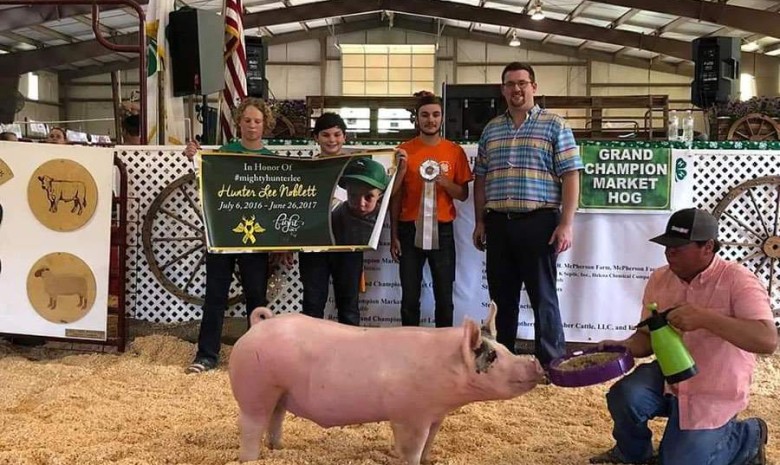 Nikolas Naas with the 3rd Overall at the 2019 Chesapeake, VA Livestock Show