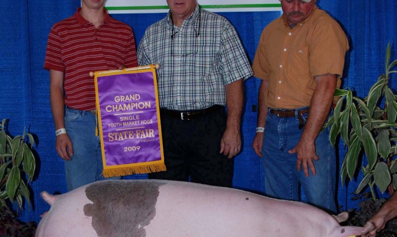 2009 Grand Champion Single Youth Market Hogs Virginia State Fair