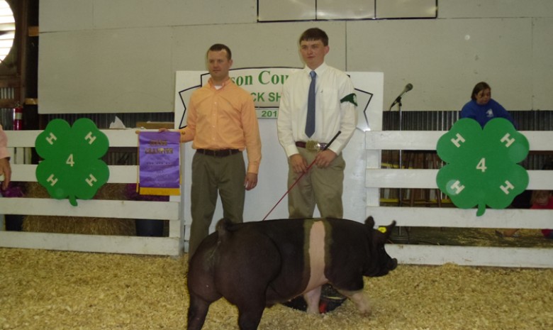 Frank Scott with the 2012 Grand Champion in Wilson, NC