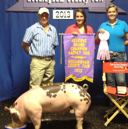Reserve Champion Market Hog at the Rockingham County Fair