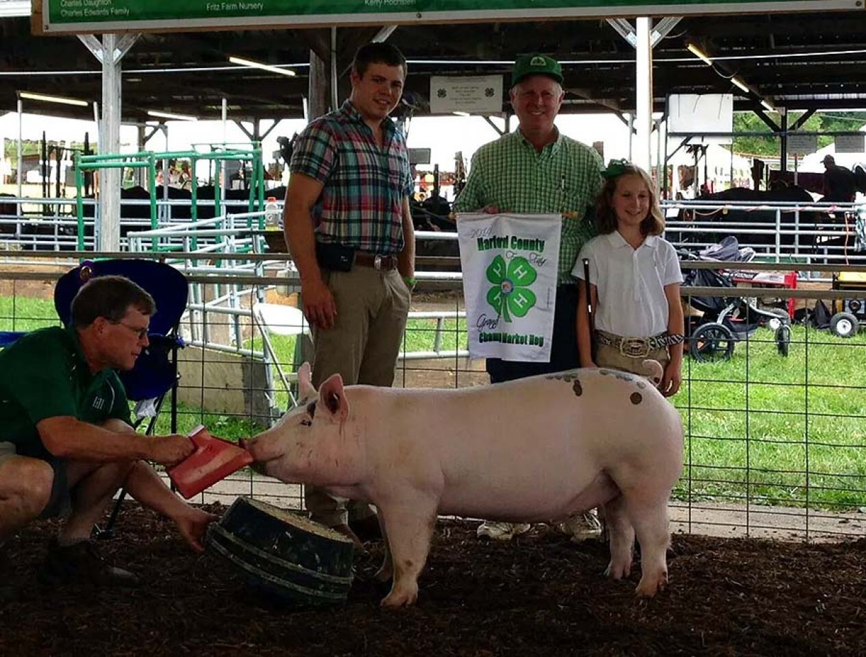 The Grimmel Family with the Grand Champion Overall at the 2014 Harford