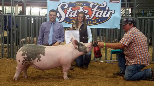 Hannah Alexopoulos with the 3rd Overall Barrow at the 2015 NC State Fair