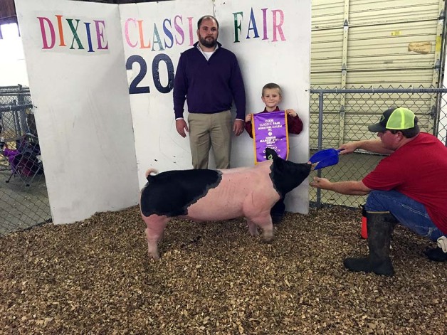 The Seal Family with the Grand Champion Overall at the 2015 NC Dixie Classic