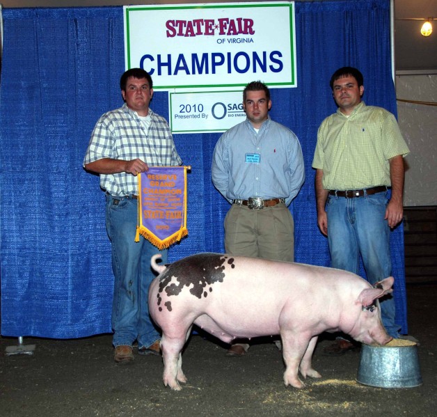 2010 Reserve Grand Champion Open Market Hogs Virginia State Fair