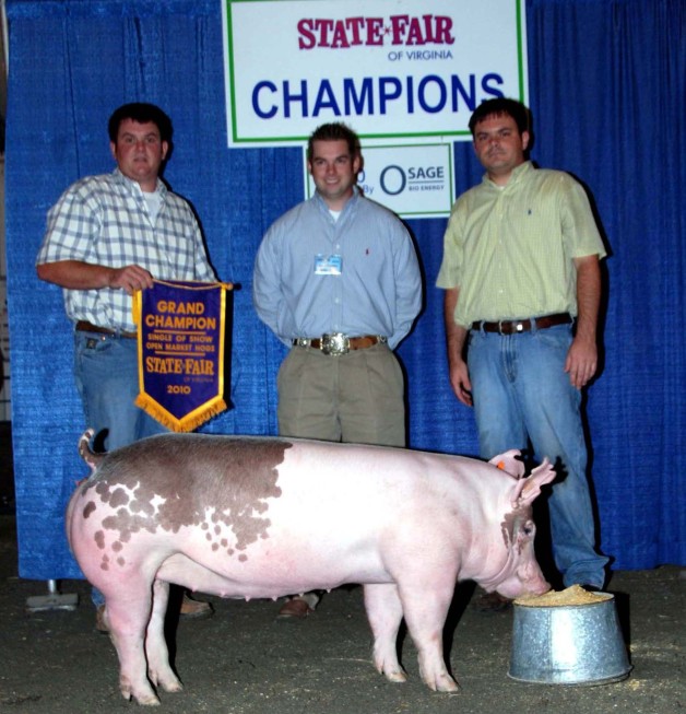 2010 Grand Champion Open Market Hogs Virginia State Fair