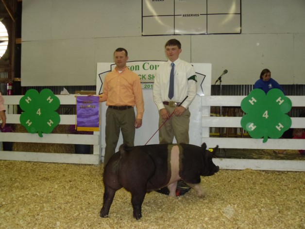 Frank Scott with the 2012 Grand Champion in Wilson, NC
